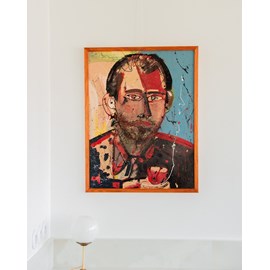 Nina, le portrait en bleu et rouge n°137