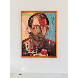 Nina, le portrait en bleu et rouge n°137