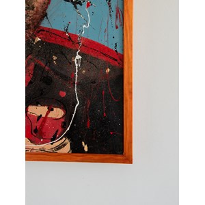 Nina, le portrait en bleu et rouge n°137