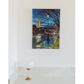 Toile peinte au crépuscule n°155