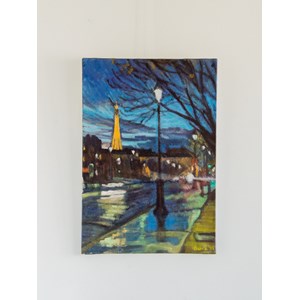 Toile peinte au crépuscule n°155