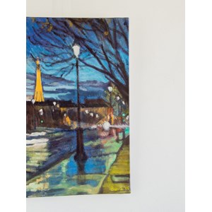 Toile peinte au crépuscule n°155