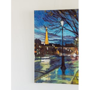 Toile peinte au crépuscule n°155