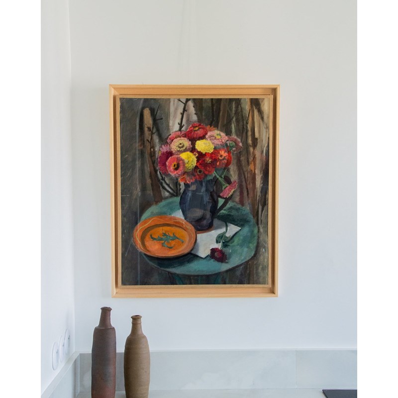 Nina, la toile peinte fleurie n°133