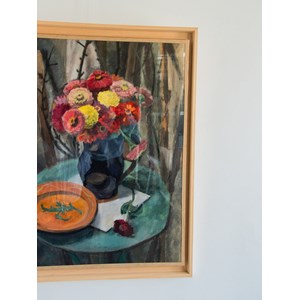 Nina, la toile peinte fleurie n°133