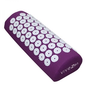 Coussin d'acupression demi-rond - prune