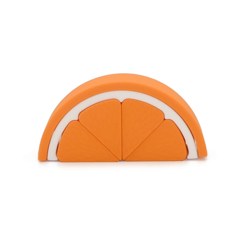 Puzzle orange en silicone (Petikids) - Couverture