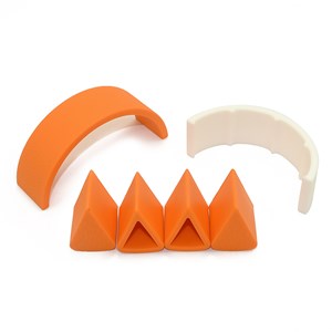 Puzzle orange en silicone