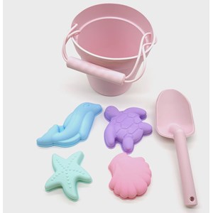 Jouets de plage, rose (6 pièces)