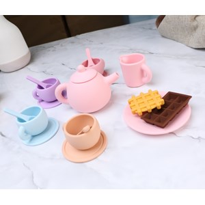 Dinette en silicone, service à thé