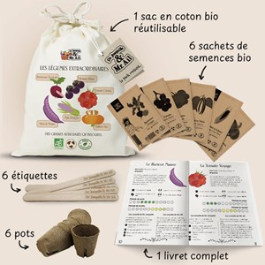 Kit de graines bio - les légumes extraordinaires