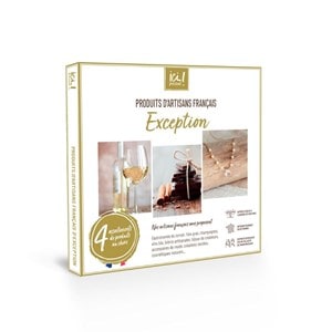 Coffret cadeau exception, 4 box au choix