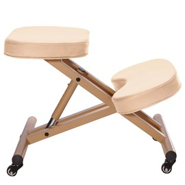 Chaise posturale à roulettes  beige