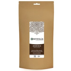 Henné brun noir - reflets pour cheveux b