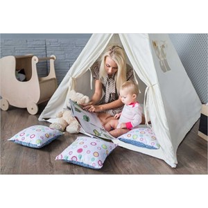 Tente tipi alba blanc crème pour enfant