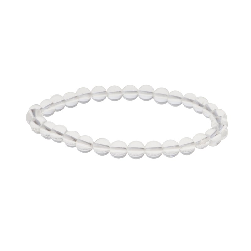 Garaulion - Bracelet cristal de roche 6mm