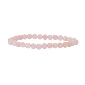 Bracelet pierre - quartz rose 6mm