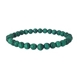 Bracelet pierre - malachite 6mm
