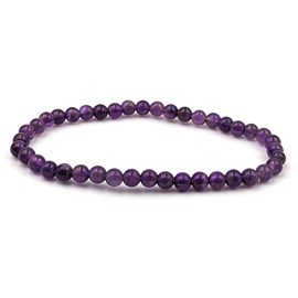 Bracelet pierre - améthyste 4mm