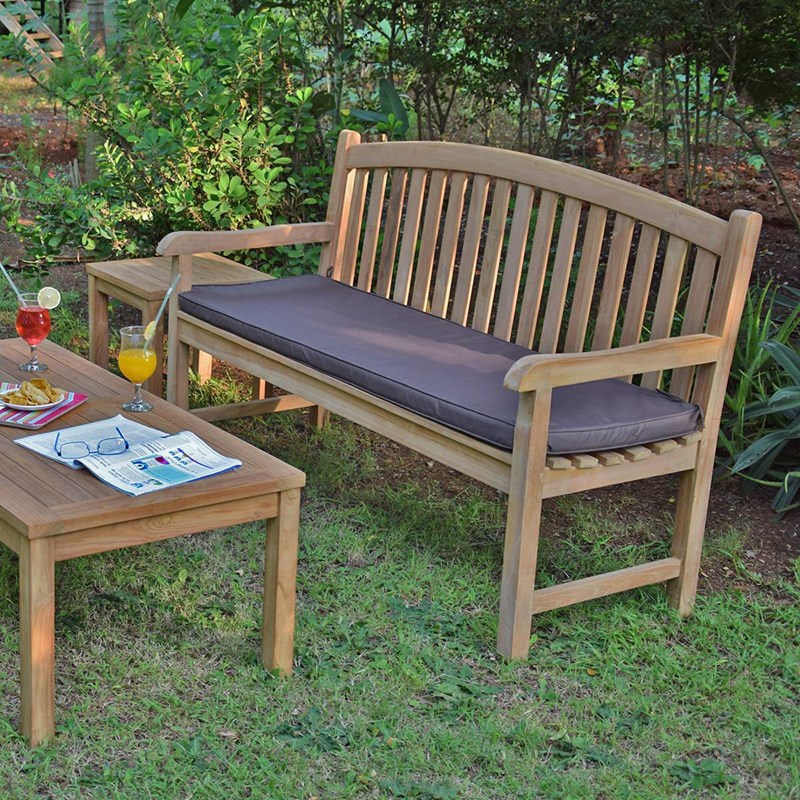 Coussin chocolat pour banc 150 cm