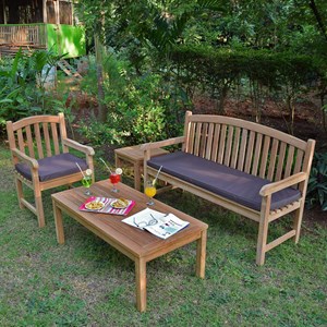 Coussin chocolat pour banc 150 cm