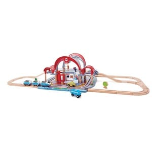 Circuit de train grande gare urbaine