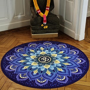 Tapis yoga, méditation mandala + sac