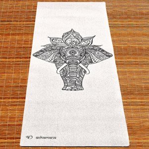 Tapis de yoga chanvre eléphant