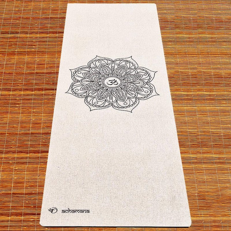 Tapis de yoga chanvre mandala