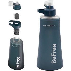 Gourde souple filtre à eau katadyn befree ac 1l bleue