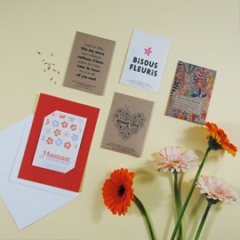 5 sachets à semer pour la fête des mères