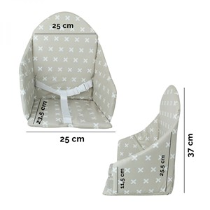 Coussin d'assise pour chaise haute