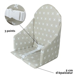 Coussin d'assise pour chaise haute