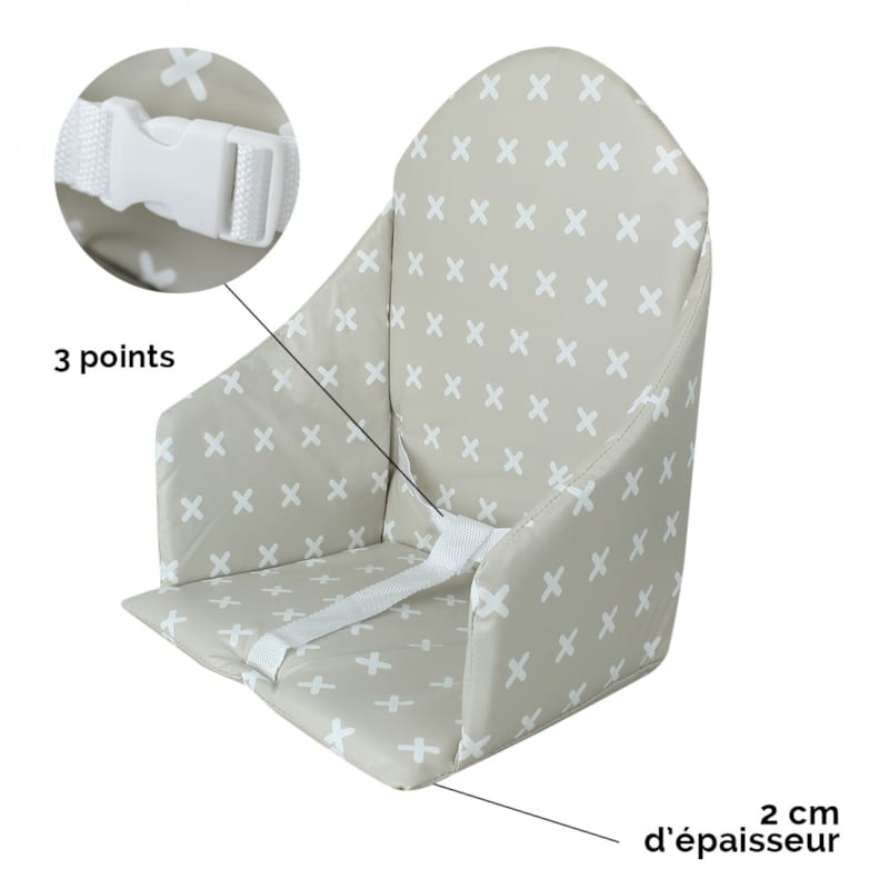 Coussin d'assise pour chaise haute (Monsieur Bébé) - Image 2