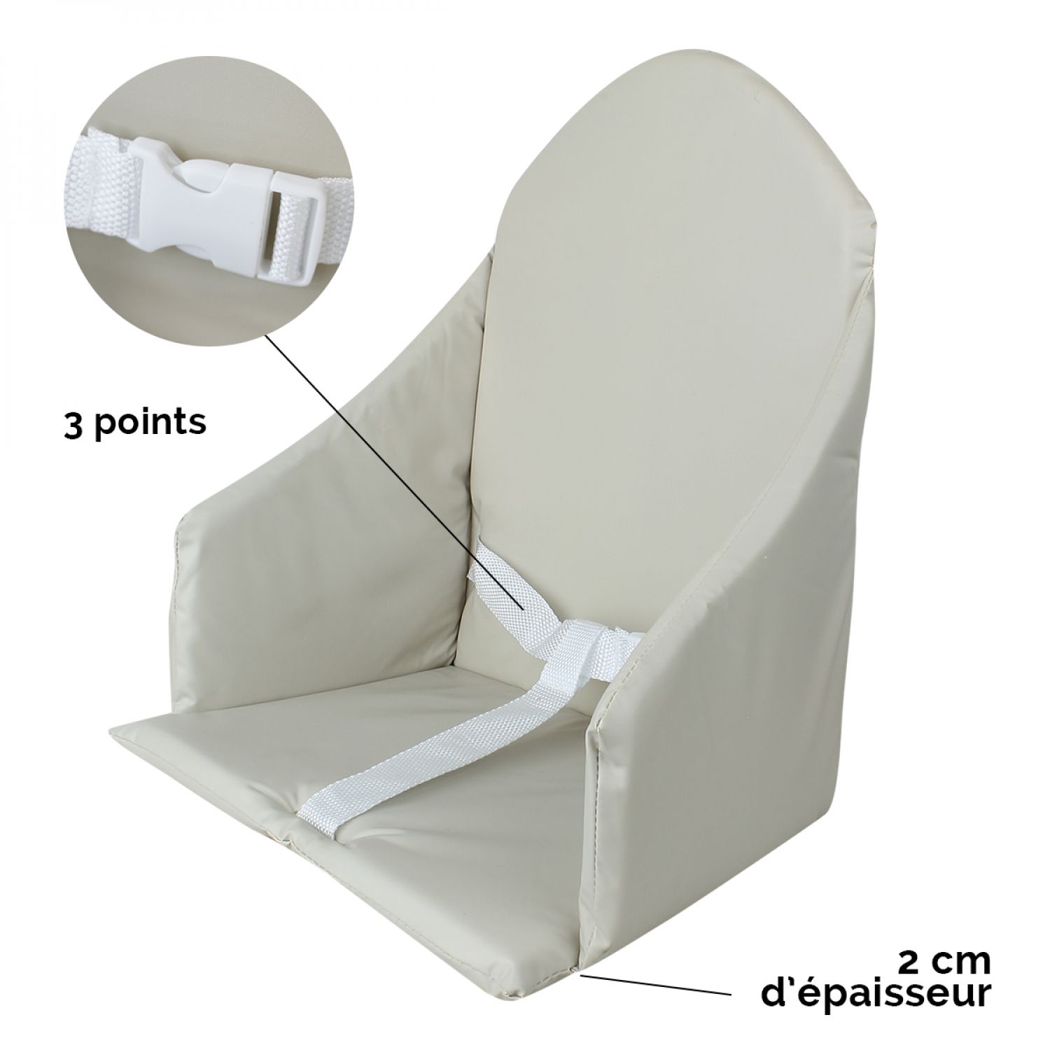 COUSSIN Chaise haute POUR Fauteuils TRANSATS Amovible cm. 45X115X5 QUALITÉ  EXTÉRIEURE Extra