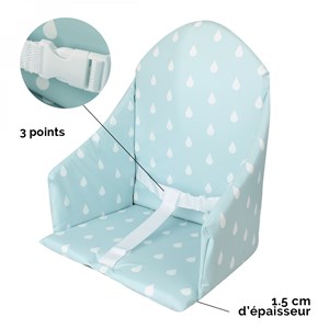 Coussin d'assise pour chaise haute