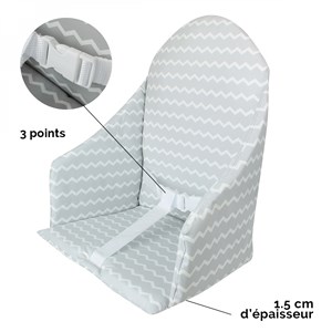 Coussin d'assise pour chaise haute