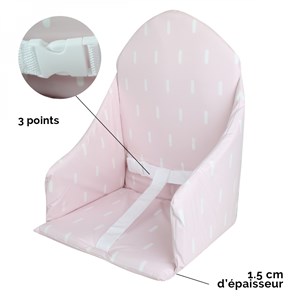 Coussin d'assise pour chaise haute