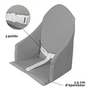 Coussin d'assise pour chaise haute