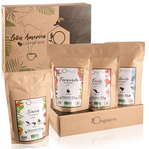 Coffret cafe grain bio amerique latine