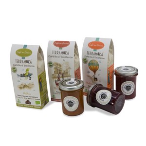 Coffret gourmand cafes & confitures bio