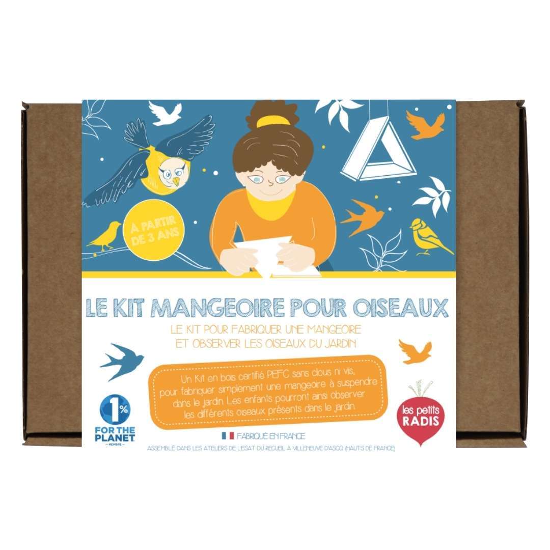 Kit outil grattoir et balayette pour mangeoire oiseaux de la nature