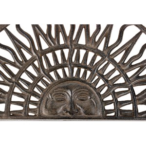 Paillasson demi lune fonte fonte marron