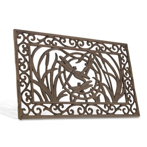 Paillasson rectangulaire fonte marron