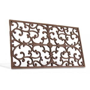 Paillasson rectangulaire fonte marron