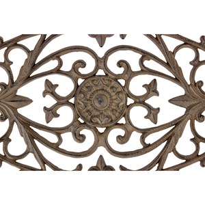 Paillasson lune fonte fonte marron -