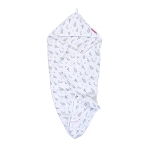 Cape de bain lange coton bio cactus
