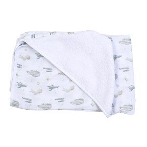 Cape de bain lange coton bio cactus