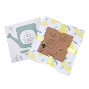 Plaid photobooth coton bio limonade