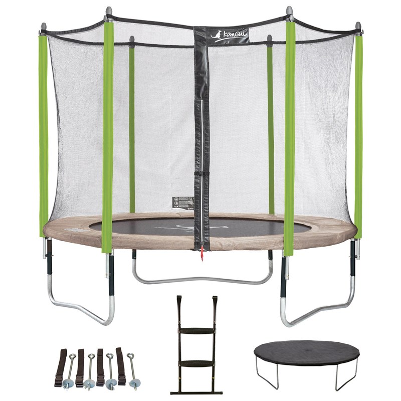 Trampoline jumpi taupe-vert 300